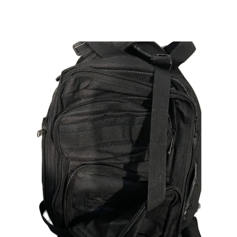 No Label Small Tactical Backpack Black 18L